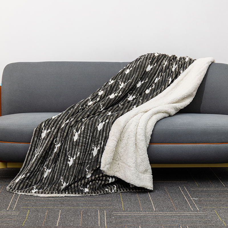 Printed Sherpa Blanket